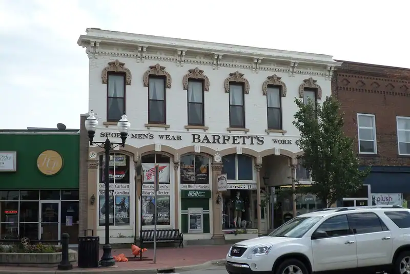 An ornate historic commercial building