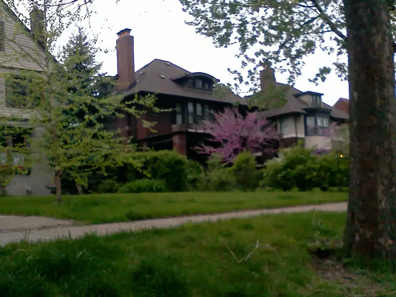 Victorian and early 1900s houses on a residential street